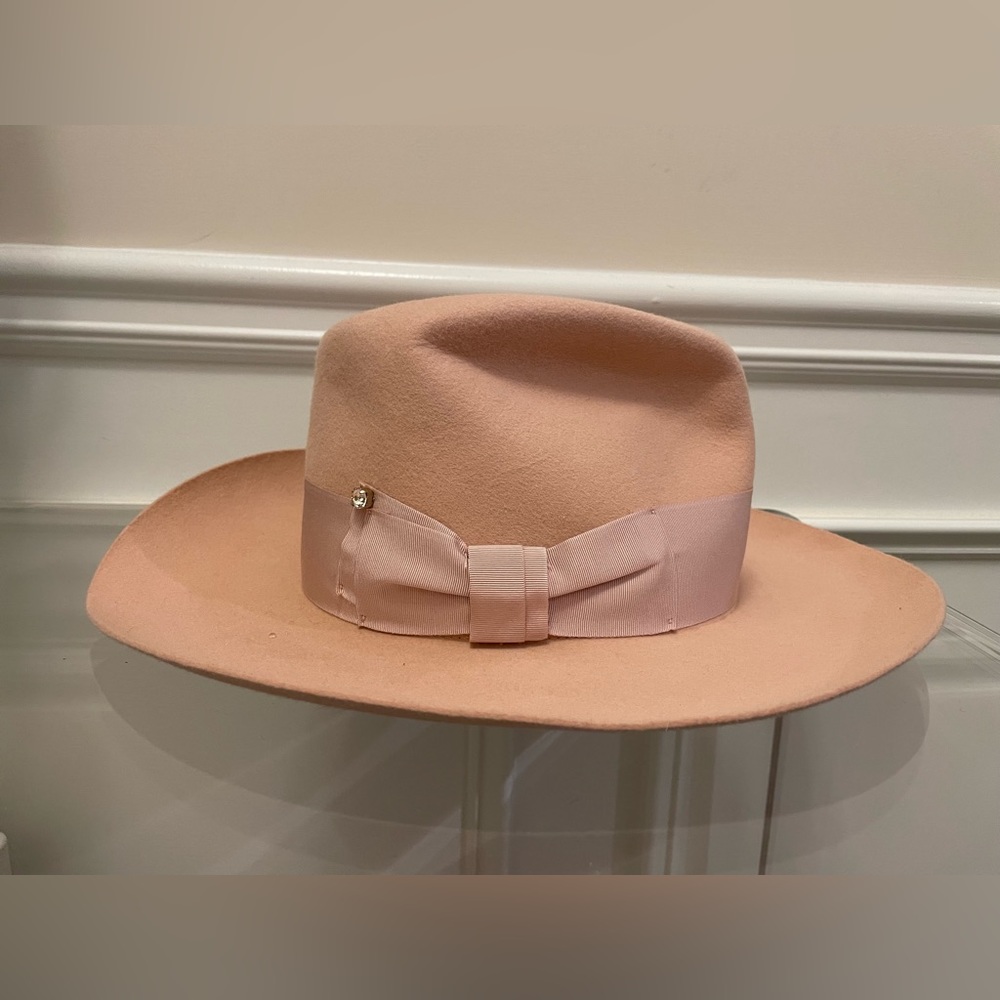 Federica Moretti felt hat pink size M